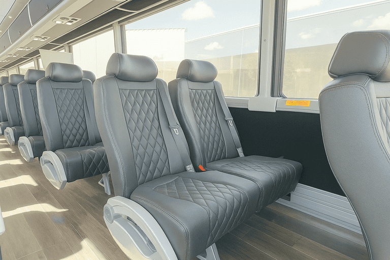 interior of Charter Bus Rental Pennsauken charter bus